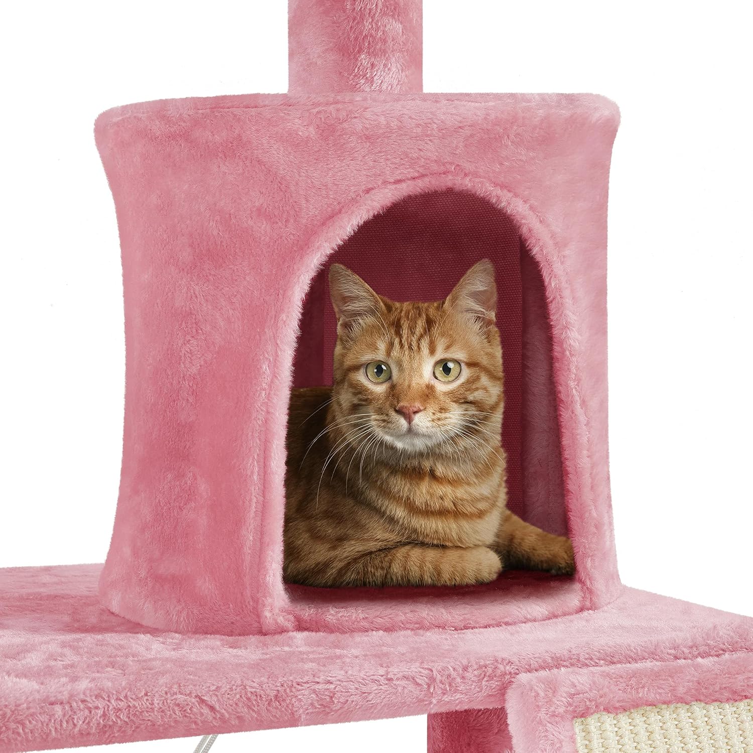 Yaheetech 63.5'' H Cat Tree, Multi-Level Cat Tower Condo with Scratching Posts, Platform & Hammock, Cat Activity Center Play Furniture for Kittens, Cats, and Pets