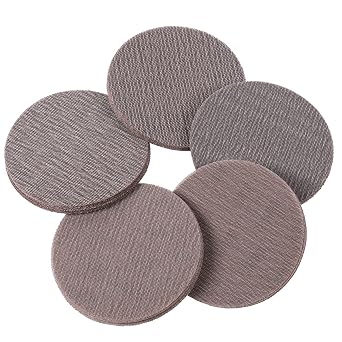 50pcs 6-Inch Mesh Abrasive Sanding Discs Grit 80 120 180 320 400 Assortment, Hook & Loop Anti-Blocking Net Sandpaper Sheets for Auto Body, Wood, Drywall, Metal