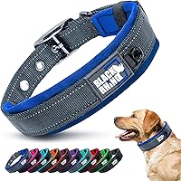 Vista 1 de Black Rhino Collar de perro para perros grandes - Collar de perro ajustable, reflectante y resistente de alta calidad con acolchado ultrasuave