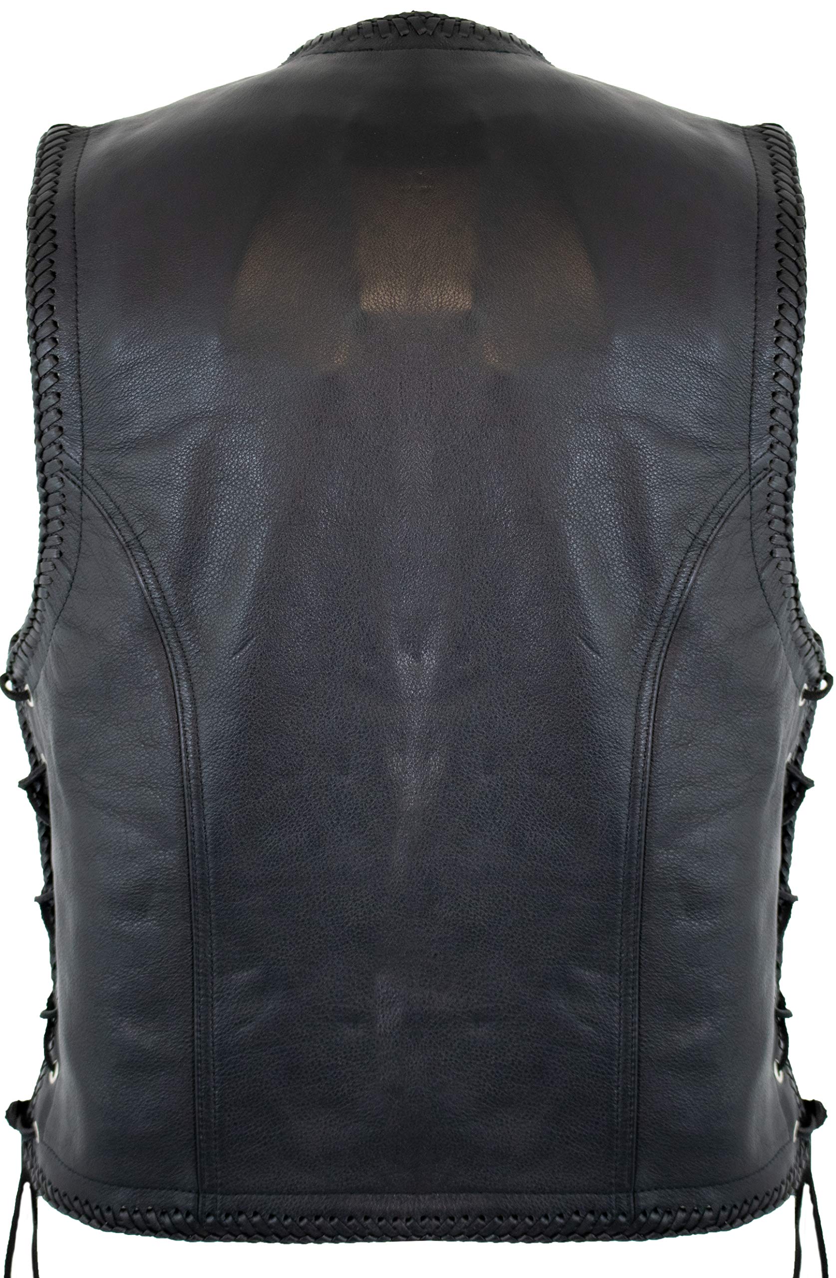 Lederweste mit 2 Aufgesetzten Taschen