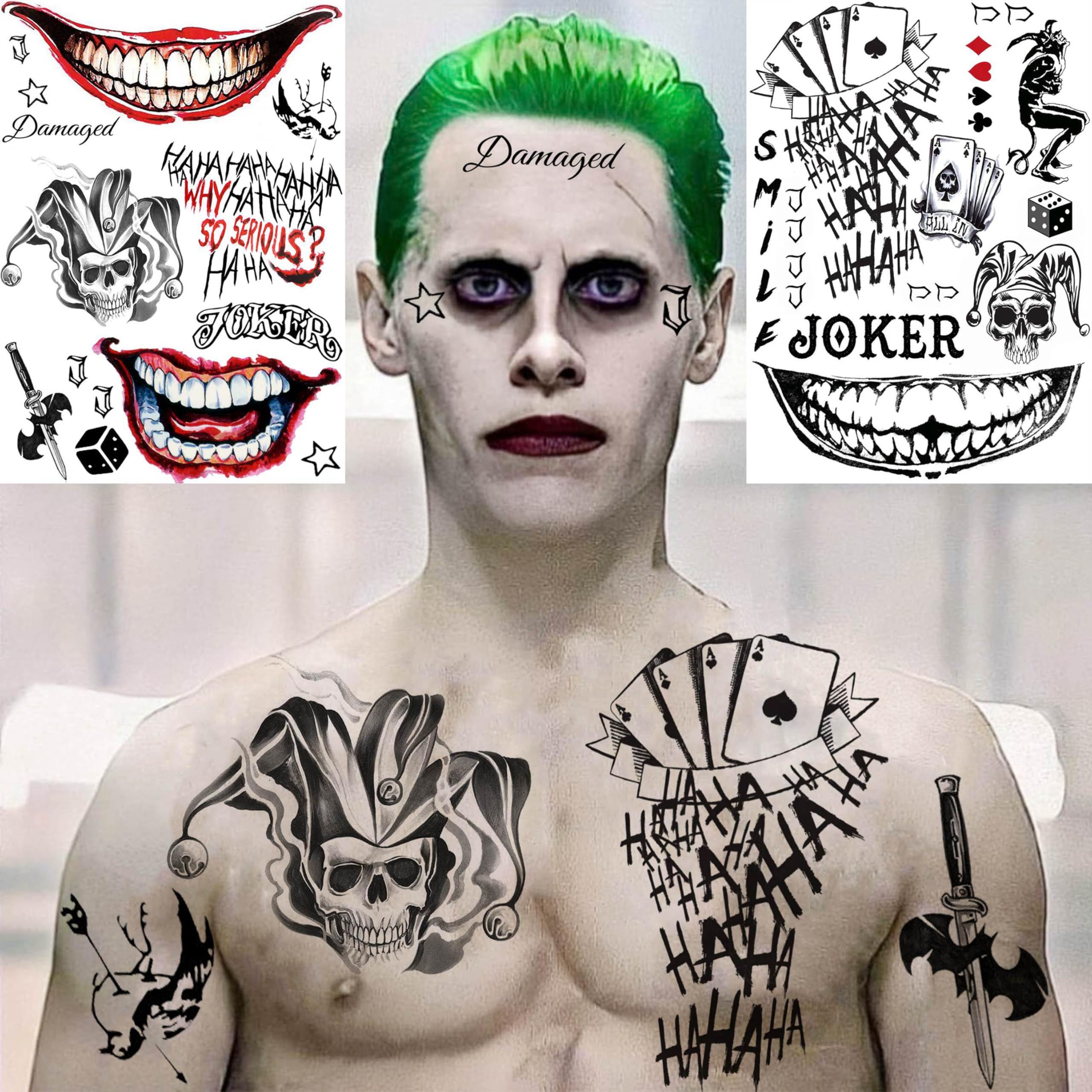 Joker Forehead Tattoos Check Out The Facial Tattoos Of The Man Called