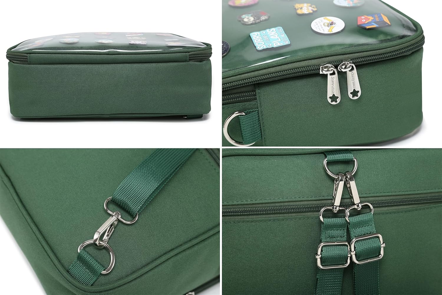 CHERRY SAUCE Dopamine Color Ita Bag Backpack Satchel Oxford Crossbody Messenger Shoulder Bag - Image 4