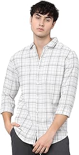 KETCH Men Slim Fit Checked Full Sleeve Shirt