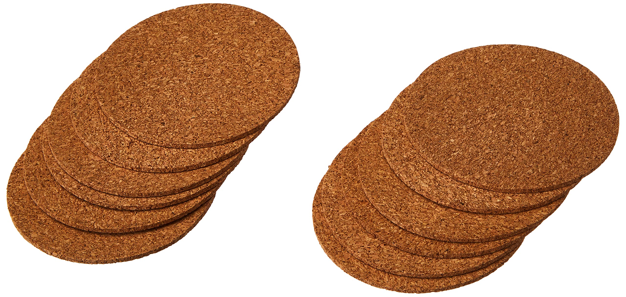 Viva Haushaltswaren 12 thin cork coasters; diameter 9.5 cm