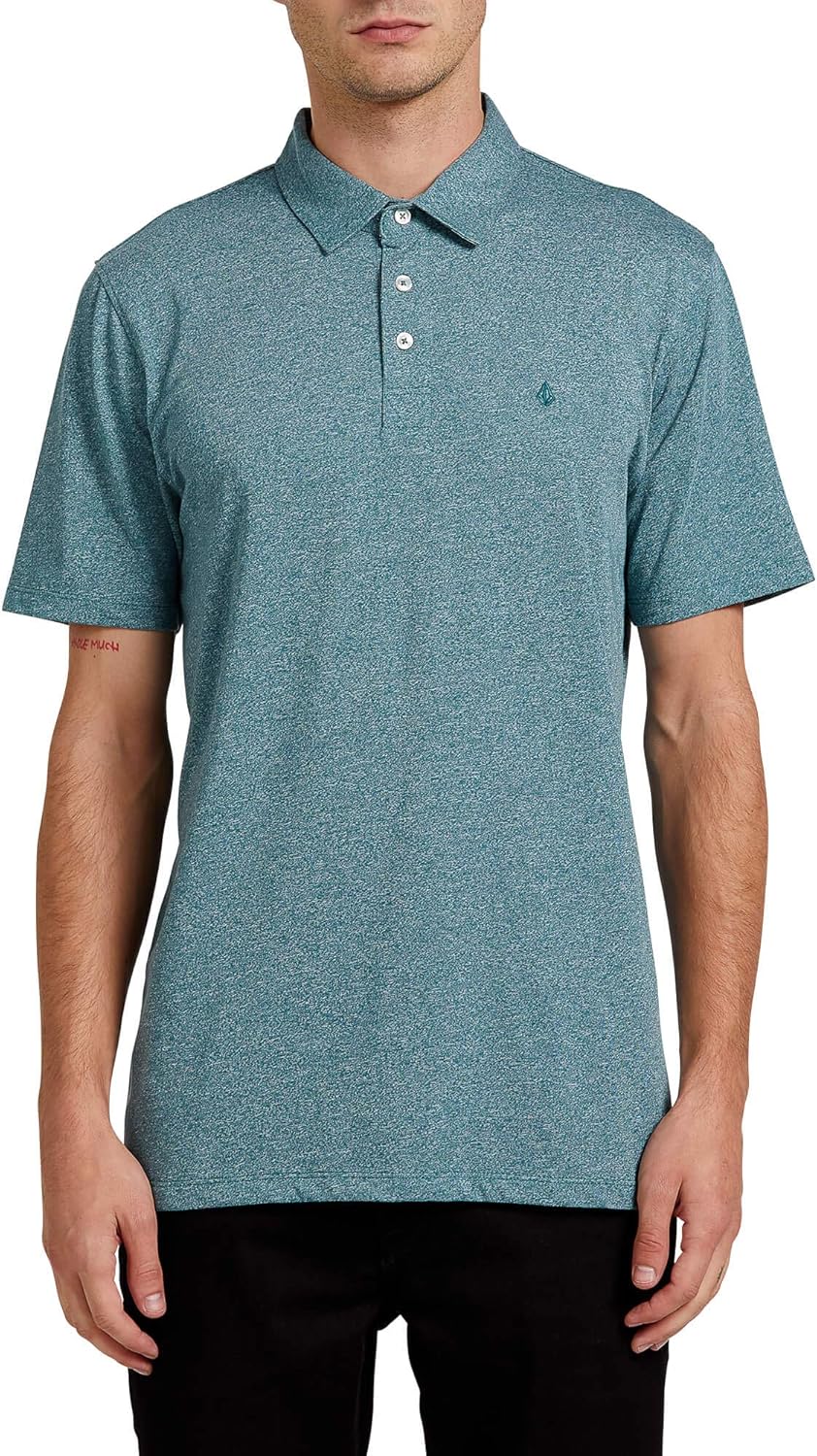 Volcom Men's Wowzer Modern Fit Short Sleeve Polo Shirt
