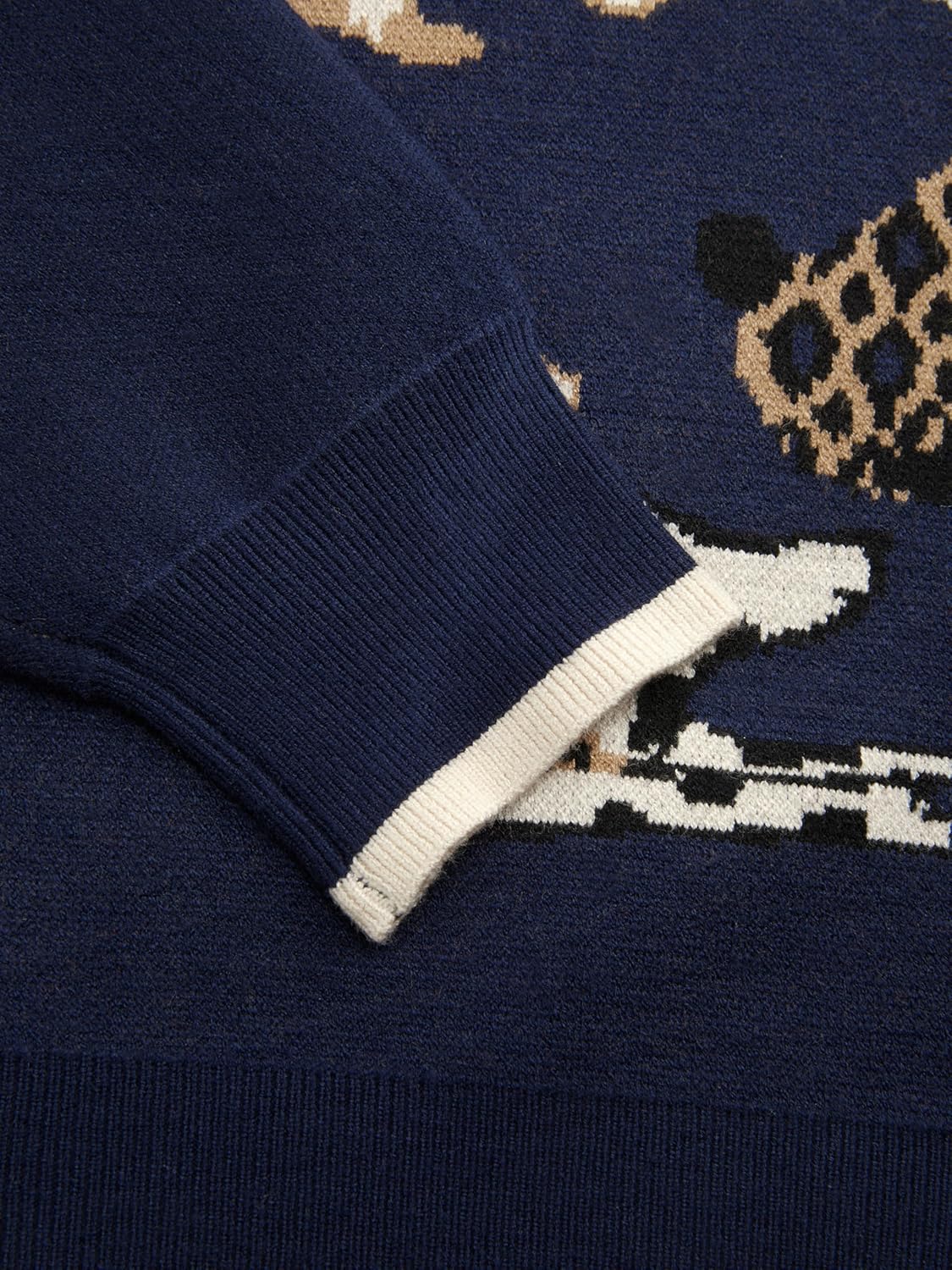 CIDER Women's Fall Cozy Sweaters Cute Sweaters Dog Graphic Long Sleeve Crewneck Soft Knit Casual Pullover Trendy - Image 3