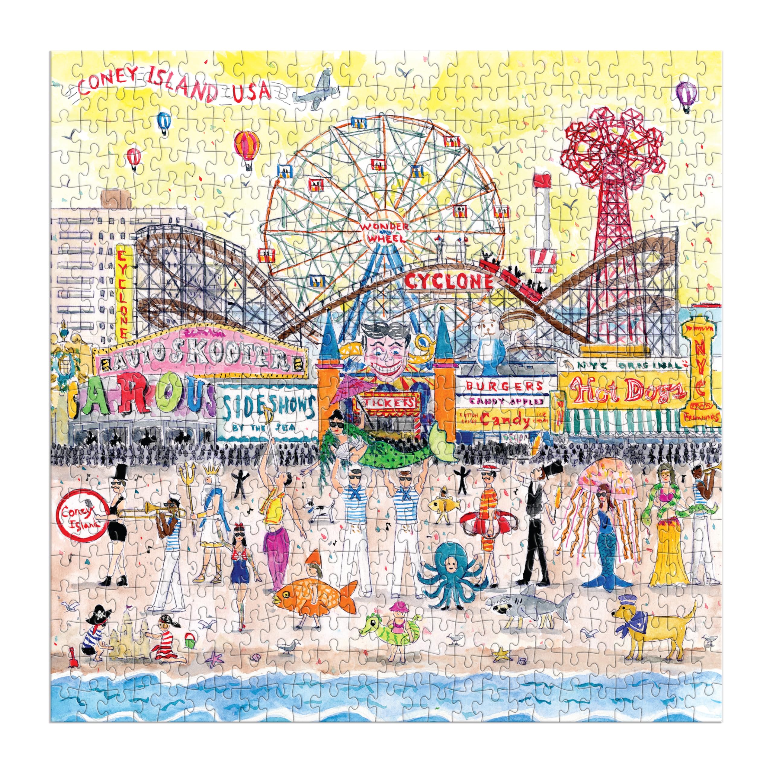 Derrick Adams X Dreamyard 500-Piece Double-Sided Art Puzzle - Bronx Student Inspired Art