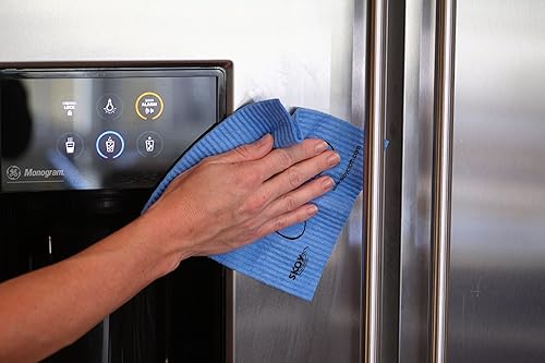 Miniatura 3 de Skoy Paquete de 2 unidades Skoy Scrub, y 4 paños de cocina suecos Skoy Swedish, productos de limpieza reutilizables para cocina y hogar, aptos para