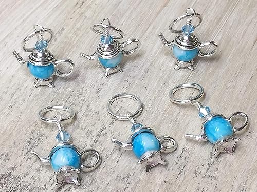 Miniatura 6 de Snag Free Teapot Stitch Marker Jewelry for Knitting
