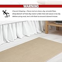 Vista 6 de Cotton Paradise Tapetes de baño antideslizantes 100% algodón para baño, 17 x 24 pulgadas, suaves, absorbentes, de secado rápido, lavables a máquina