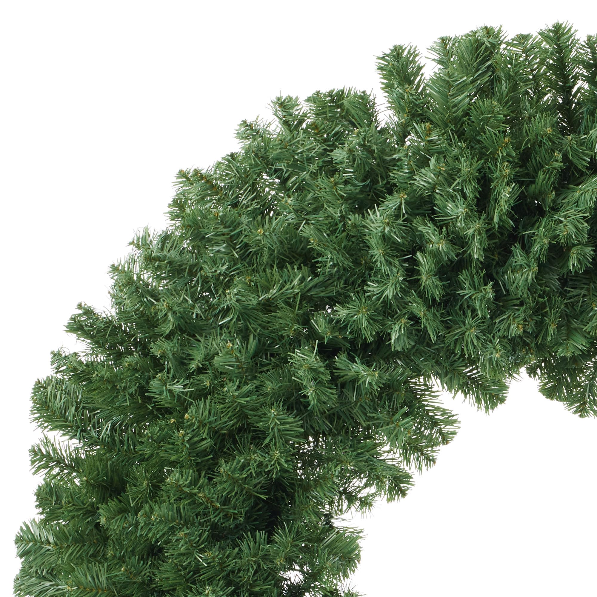 Casafield Green Fir Artificial Christmas Wreath for Front Door, Window or Mantel, Indoor/Outdoor Holiday Decor, 60 Inches