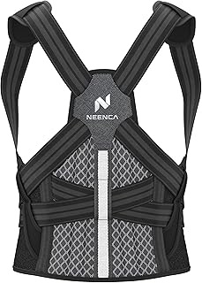 NEENCA Medical Posture Corrector Back Brace for Women & Men, Fully Adjustable Back Support, Shoulder Straightener for Upper and Lower Back Pain Relief - Scoliosis, Hunchback, Thoracic, Spine Corrector