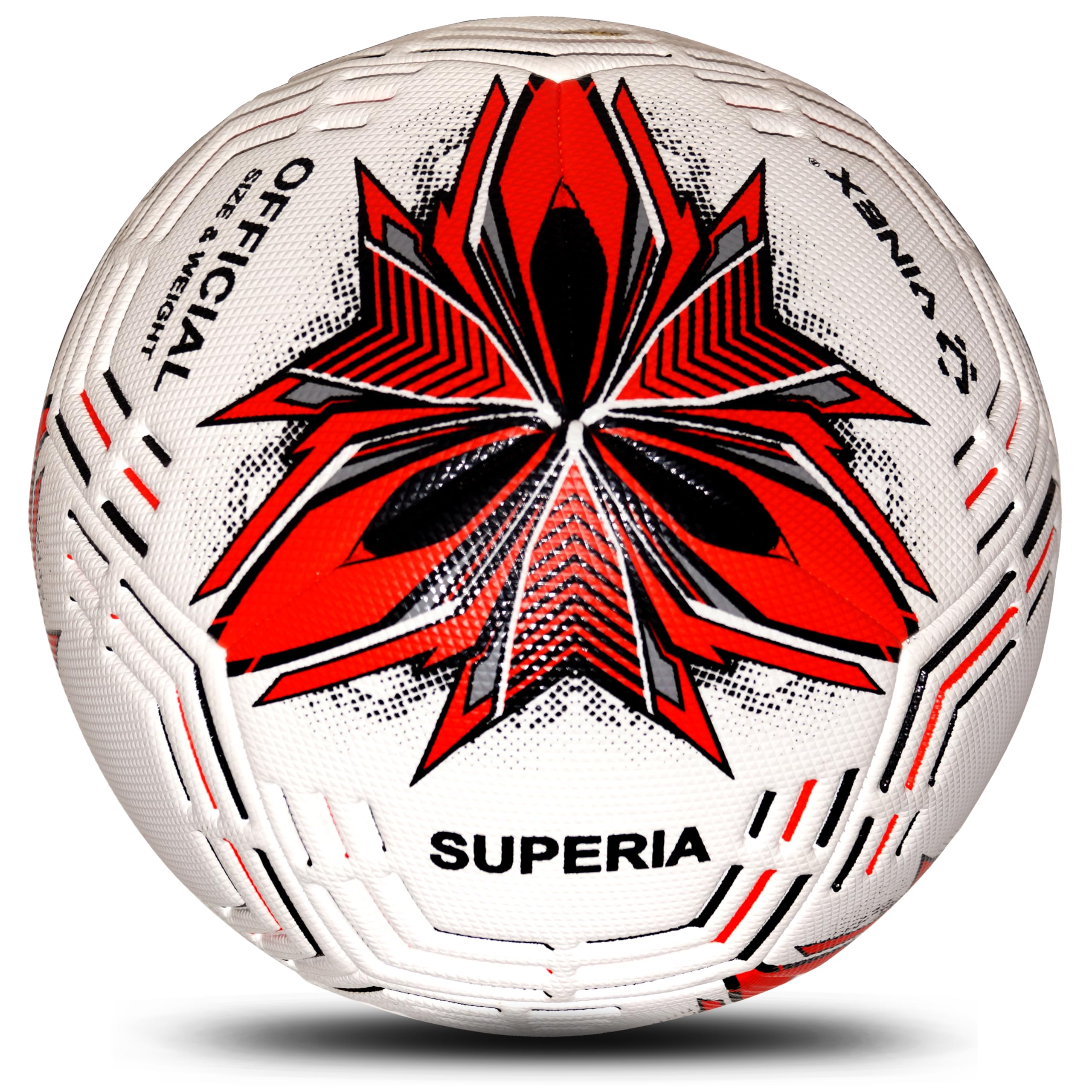 Vinex Football SUPERIA Made Using Textured Thicker PVC, Machine Stitched Football, Practice Ball | Soccer Ball, Suitable for Indoor-Outdoor Training for All Ages Players for Kids, Men, Adult Players-image-13