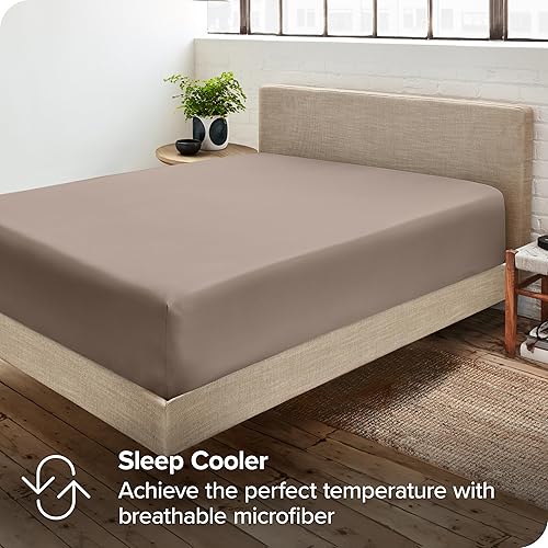 Miniatura 6 de Bare Home - Sábana bajera ajustable, paquete de 2 unidades y 5 unidades