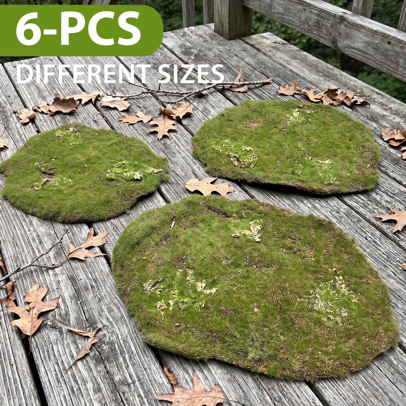 Photo 1 of Huamanyuancraft Artificial Moss Blocks, 6-Piece Set
