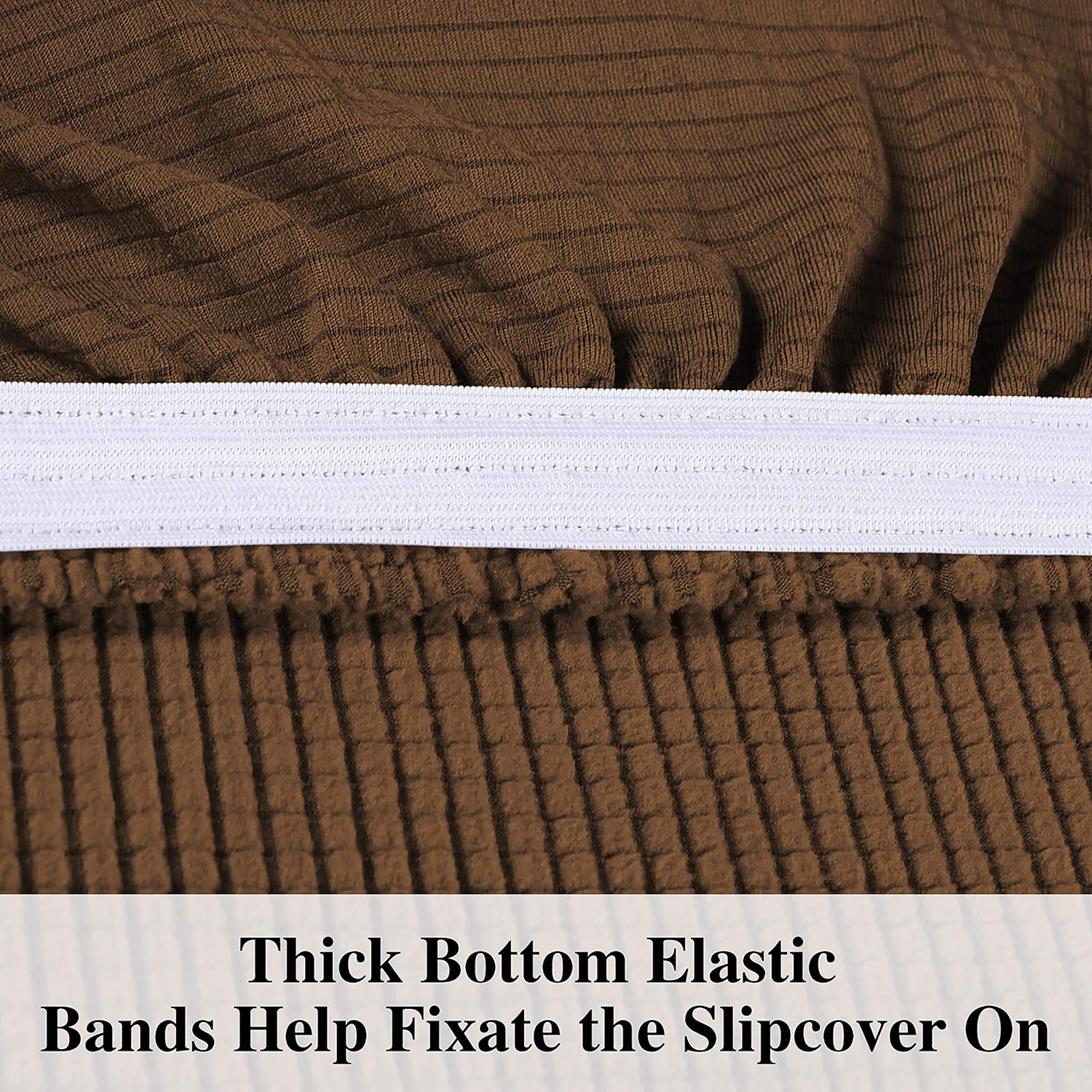 Obstal Stretch Spandex Sofa Cover, 3 Seat Couch Covers for Living Room, Non Slip Sofa Slipcover with Elastic Bottom, Sofa Couch Coverings Furniture Protector for Dogs, Cats, Pets, and Kids