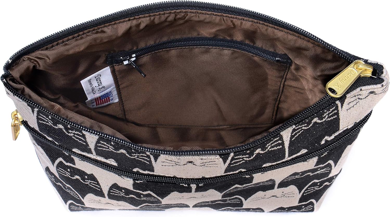 Danny K. Women's Tapestry Zipper Purse Crossbody Handbag, Adjustable Cord, Handmade in USA - Image 4