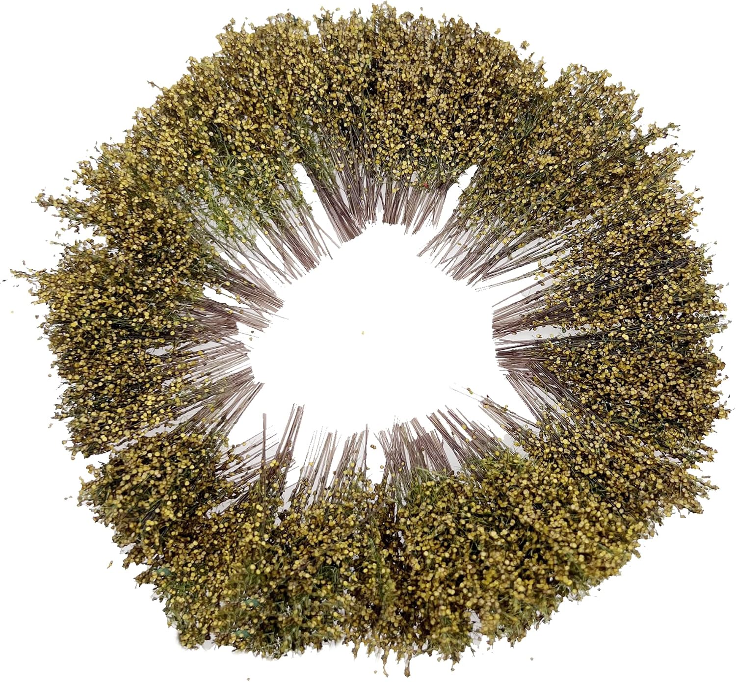 Woohome Miniature Shrubs Static Grass Tuft Model Bushes Long Shrub Vegetation Groups for DIY Model Train Landscape Railroad Scenery, Withered Yellow