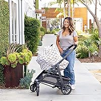 Vista 6 de J.L. Childress Funda multiusos 4 en 1: toldo elástico para asiento de automóvil y cubierta de privacidad, funda de lactancia materna