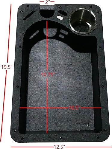 Miniatura 5 de Baldwin Iron Works Recessed Trolling Motor Foot Pedal Pan Tray