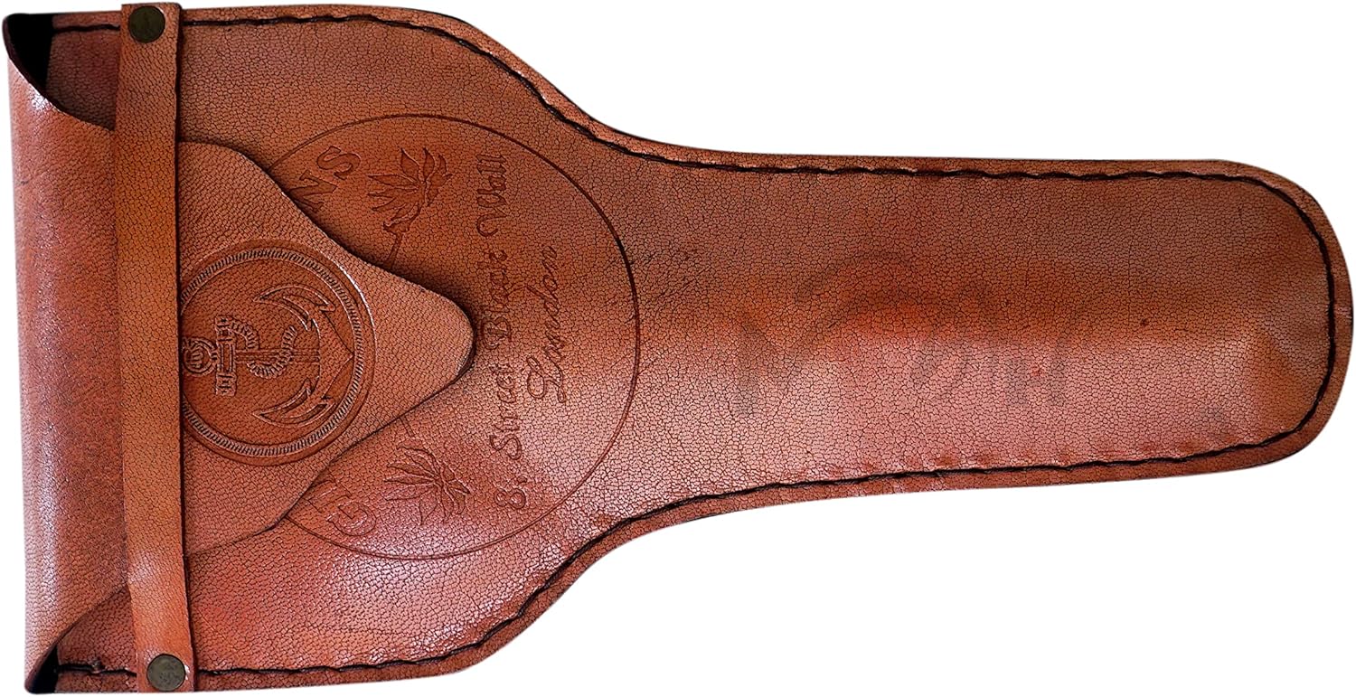 Handheld Brass Magnifying Glass with Finely Crafted Leather Case – Vintage Gift for Reading, Seniors, Bible Study, Inspirational Decor, Low Vision Aid, Anniversary or Faith Gift for Dad, Mom or Uncle