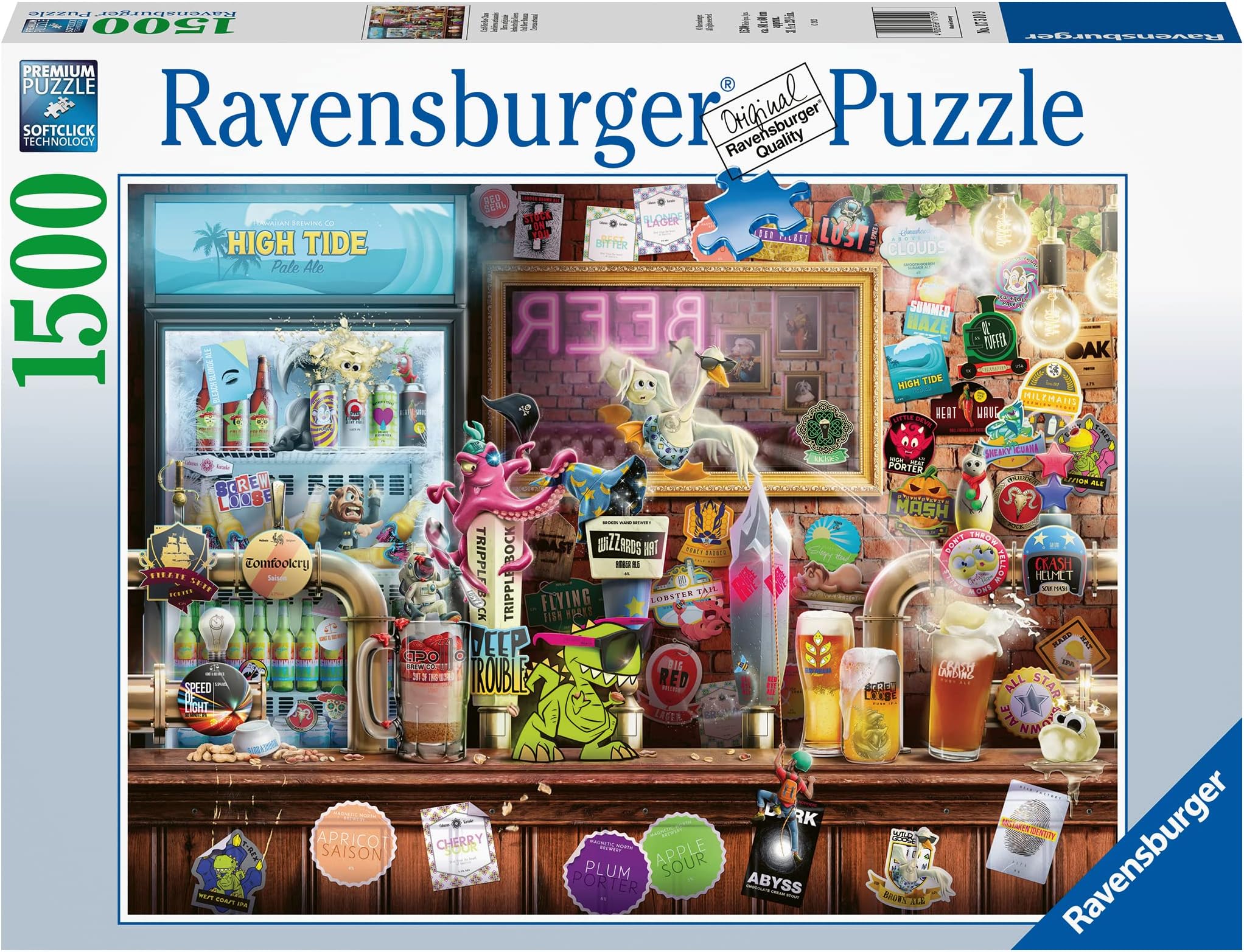 Craft Beer Bonanza 1500 Piece Jigsaw Puzzles for Adults and Kids Age 12 Years Up