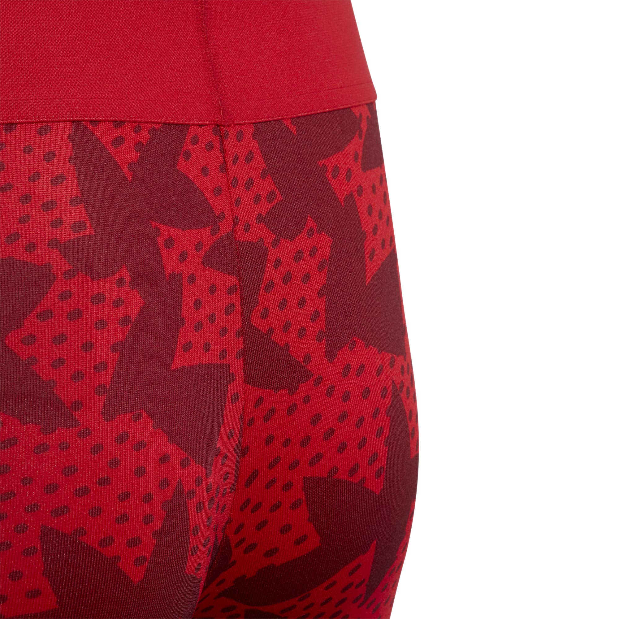 Adidas Girls' XPR Tights, Escarl/Buruni 
