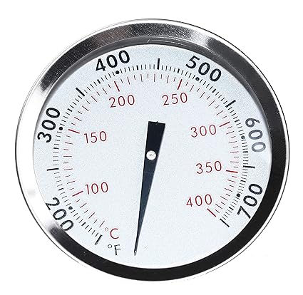 DOZYANT 67088 Thermometer with Tab for Weber Genesis 300 Series Grills (2007-2016) & Summit (2005-2016) Models, 2-3/8