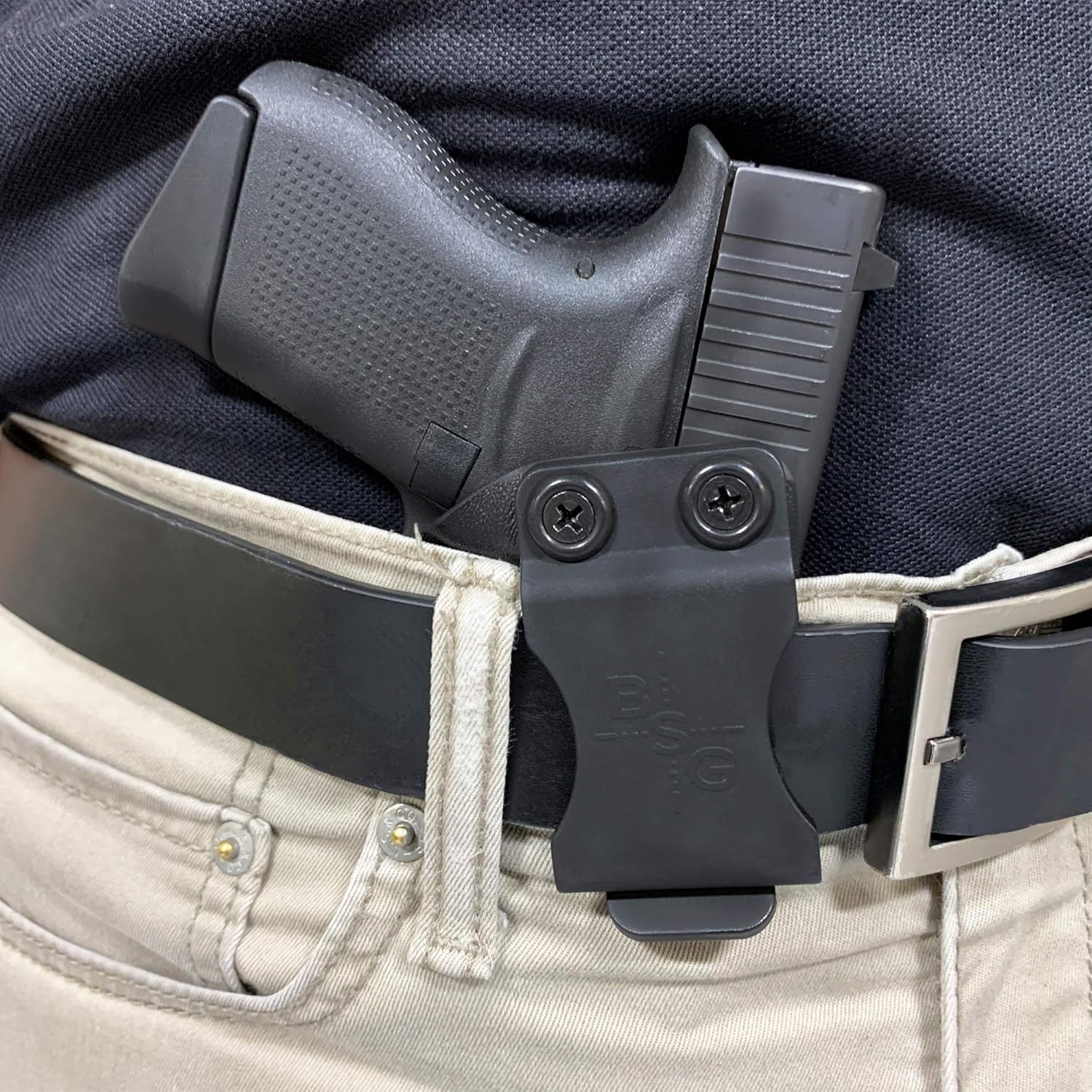 Black Scorpion Outdoor Gear IWB Kydex Holster fits Springfield Armory Hellcat OSP | Low Profile | Red Dot Compatible | Adjustable Retention and Angle