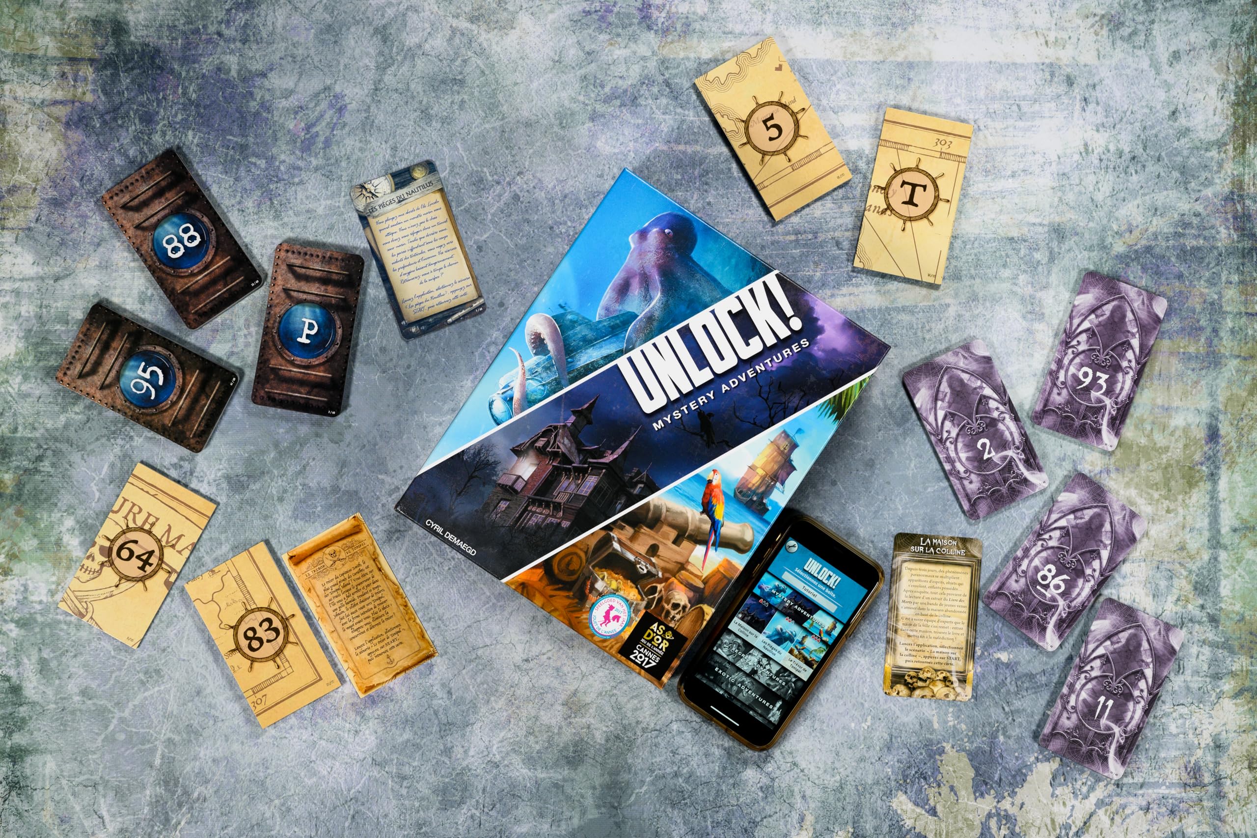 Asmodee SCUNL02FR - Juego de Aventuras Unlock Mystery Adventures [Edición en Francés]