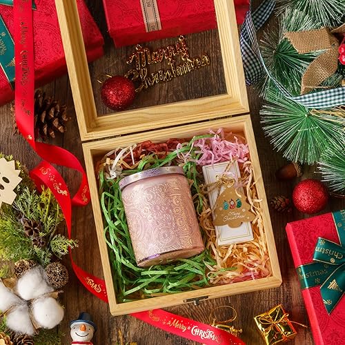 Miniatura 48 de Art Secret Paquete de 9 tarros de vela de vidrio en relieve de 8 onzas con tapas y etiquetas, diseño de estrellas de sol y luna (gris)