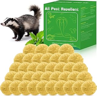 36pack Skunk Repellent Outdoor – Keep Skunk Out of Yard & Garden, Natural Peppermint Oil Skunk Deterrent, Long-Lasting Animal Repellent Granules, Safe for Pets & Plants