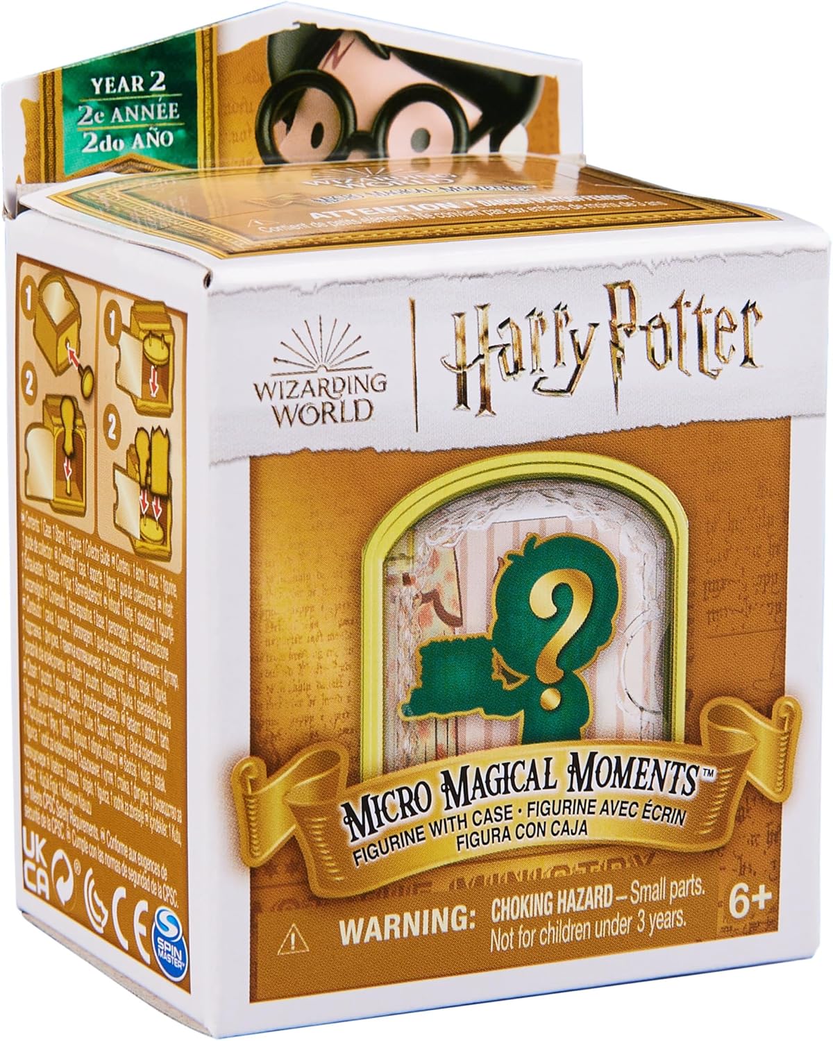 Wizarding World Harry Potter Micro Magical Moments Surprise Collectible Figure with Display Box (2nd School Year at Hogwarts), Approx. 3.8 cm Tall, Toy for Children Aged 6 and Above, Fan Item