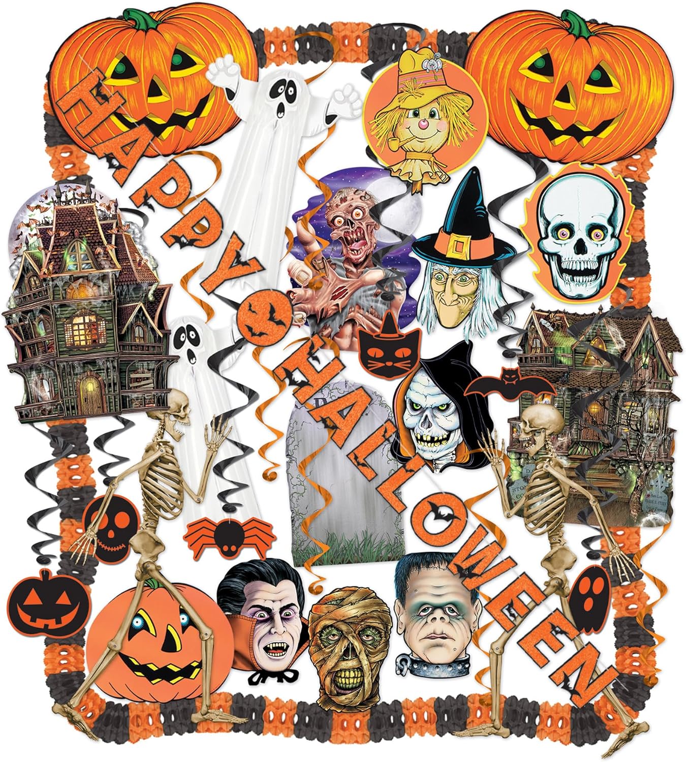 Beistle 26 CT Halloween Decorating Kit