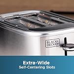 BLACK+DECKER® 2-Slice Toaster with 7 Toast Shade Settings, Extra-Wide Slots for Bagels, Stainless Steel Exterior Finish