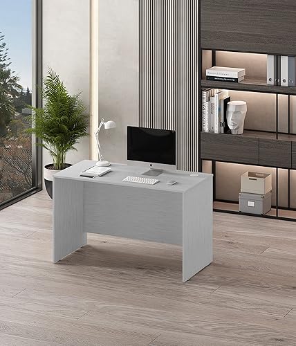 Miniatura 14 de Mesa de escritura para computadora de escritorio de oficina en casa de 31.5 pulgadas, fabricada en Estados Unidos, color blanco, 31 pulgadas