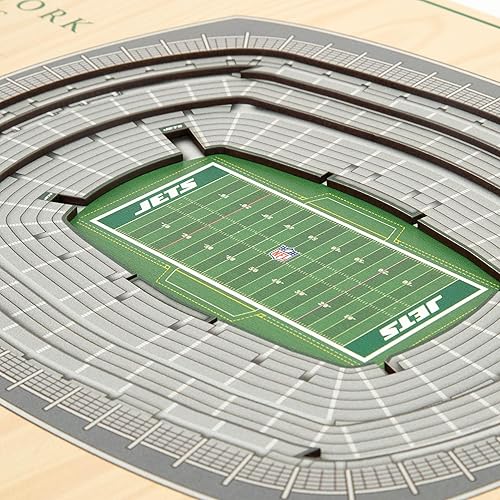 Vista 71 de YouTheFan Arte de pared de 5 capas con vista del estadio de la NFL