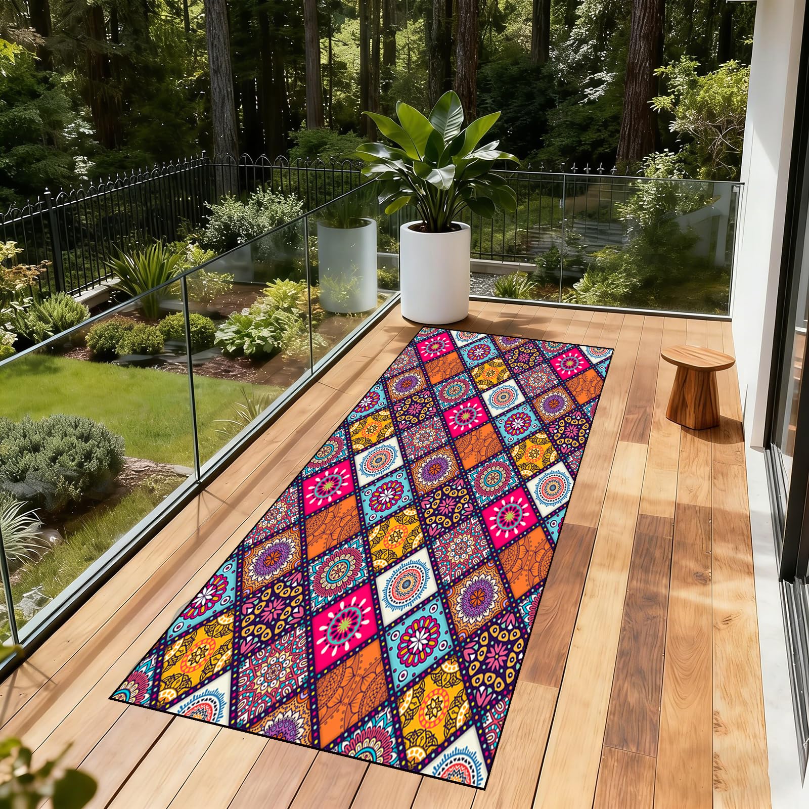 Alfombra moderna lavable decorativa de 70x130 para suelo de cocina pasillo y oficina