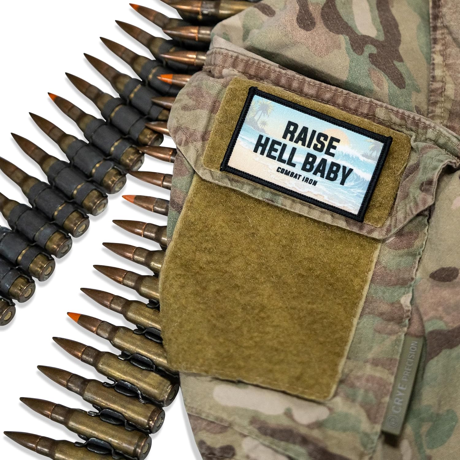 Combat Iron Embroidered Morale Patch image 2