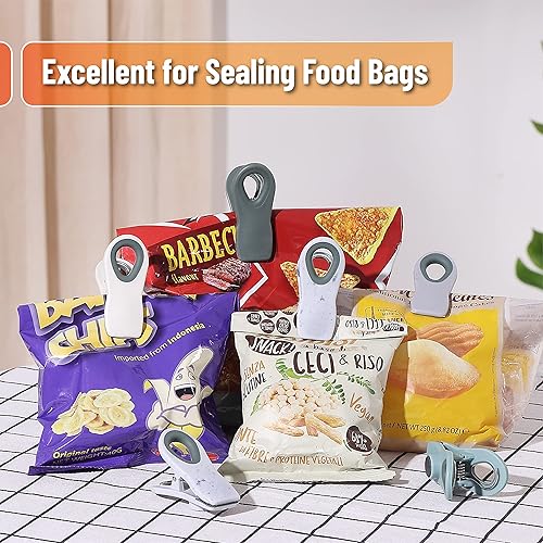 Vista 28 de Mr. Pen - Clips magnéticos para chips, paquete de 6, clips de chip gris, clips para bolsas, clips de alimentos, clips para bolsas para alimentos