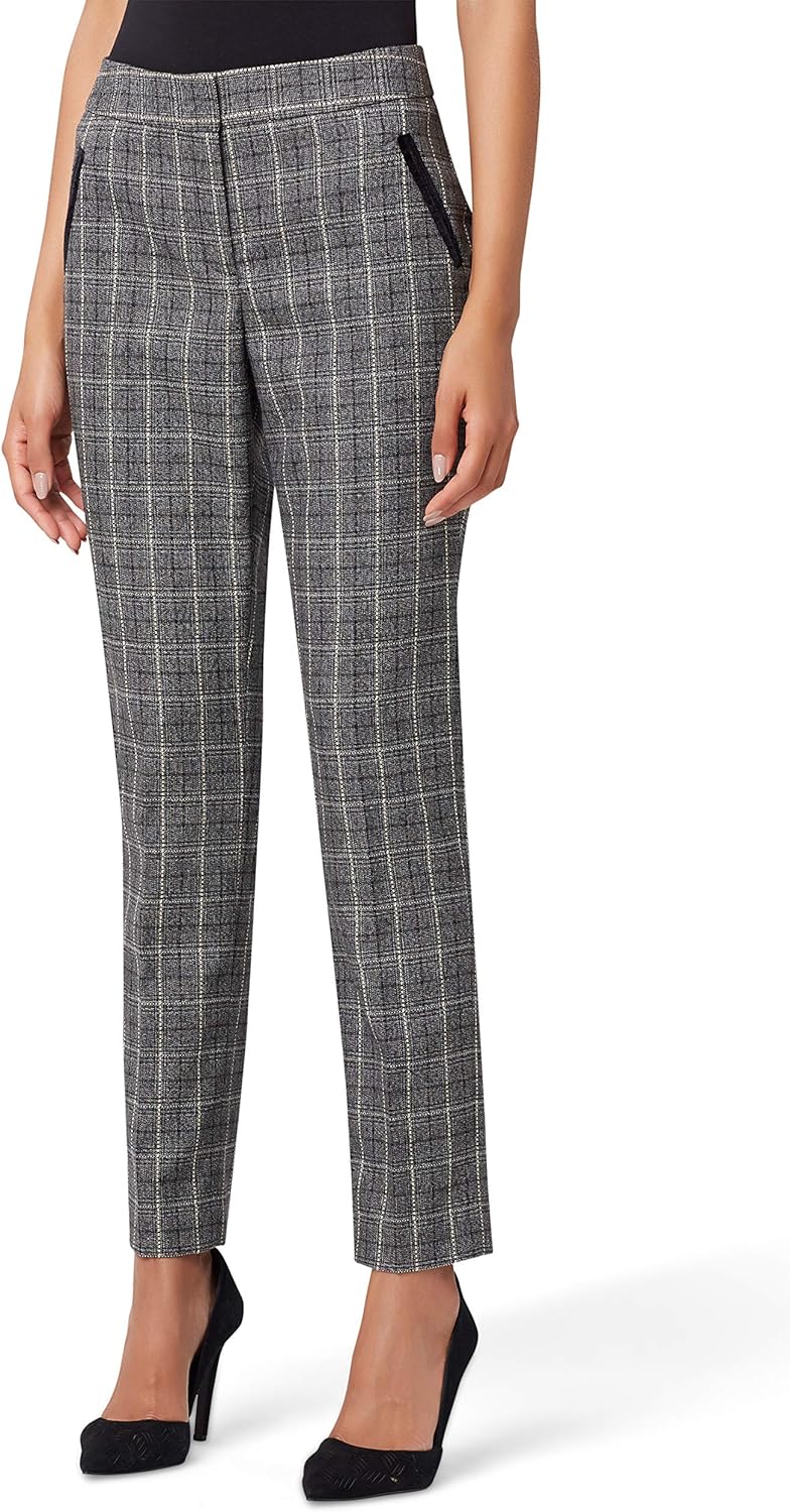 womens plaid skinny pants