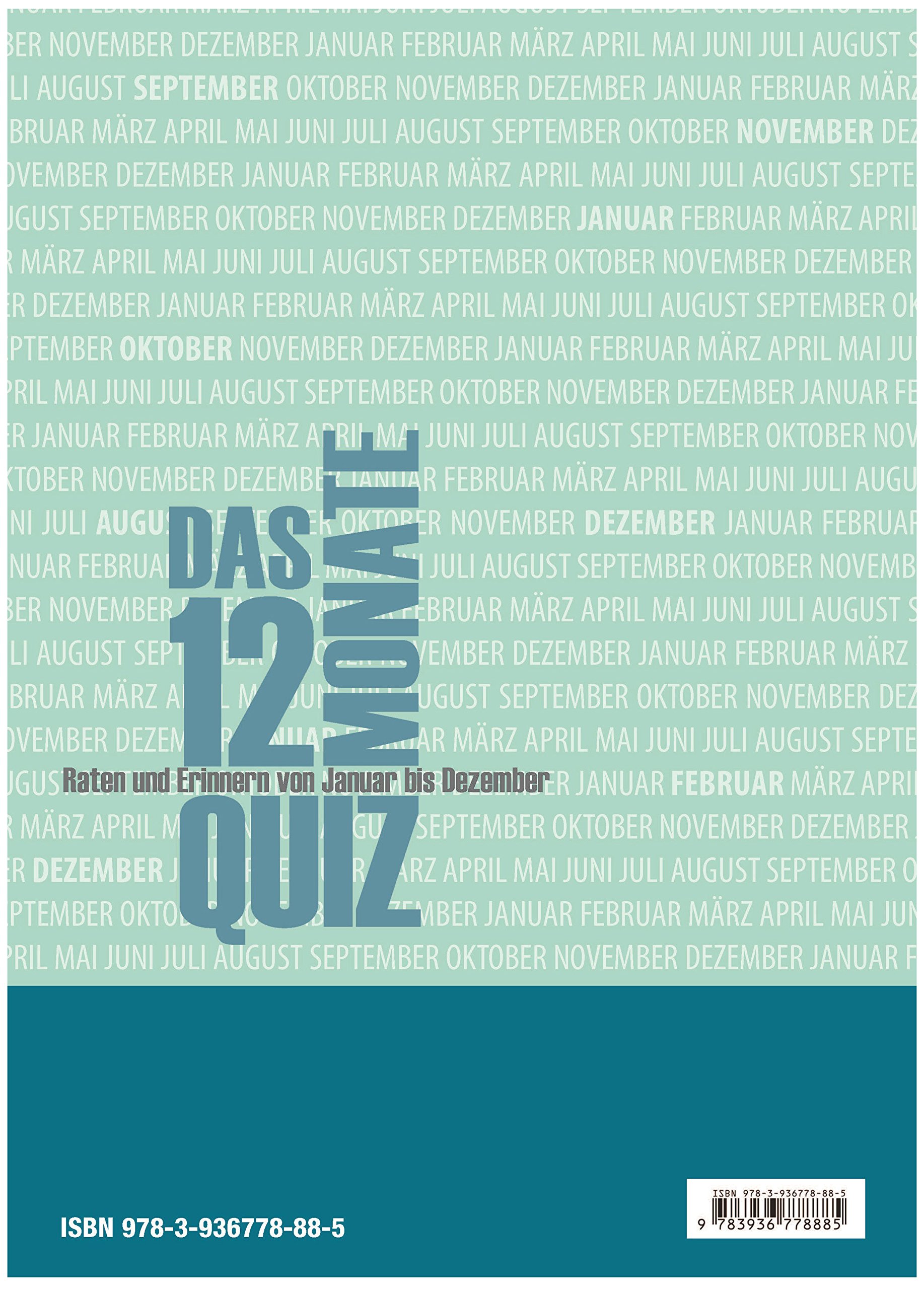 Das 12-Monate-Quiz - Seniorenbeschäftigung: Raten und Erinnern von Januar bis Dezember