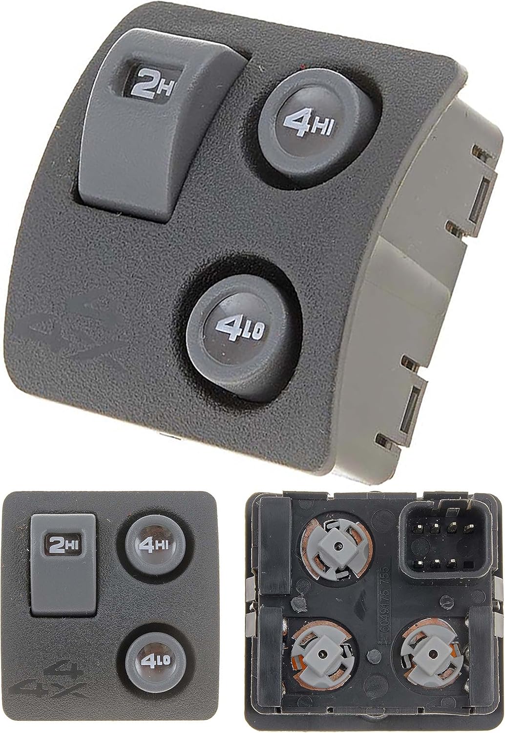 APDTY 50286 Four Wheel Drive Selector Switch Dash Mount