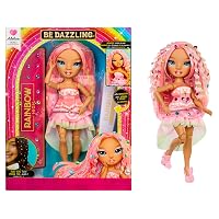 Rainbow High Be Dazzling - Adeline Rose - Bambola fashion rosa da 28 cm con decori