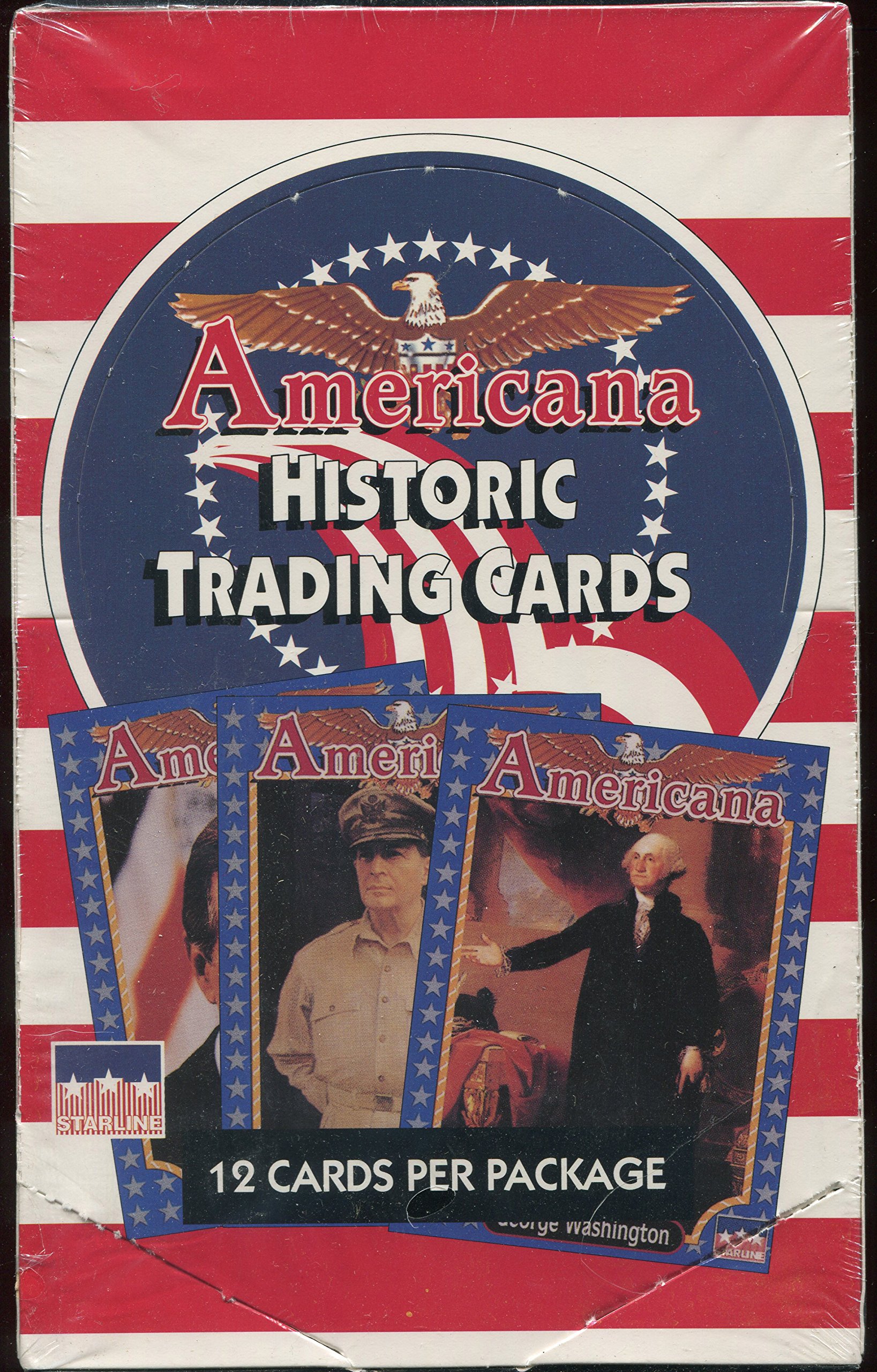 Amazon.com: Americana Historic Trading Cards Box -36 Count : Toys