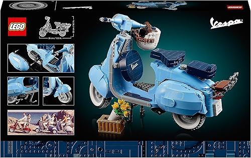 LEGO Icons Vespa 125 Scooter, Vintage Italian Iconic Model Building Kit, Home Decor Display Set for Adults, Relaxing Creative Hobbies, Gift Idea for Men, Women, Husband, Wife, Him or Her 10298 - 7