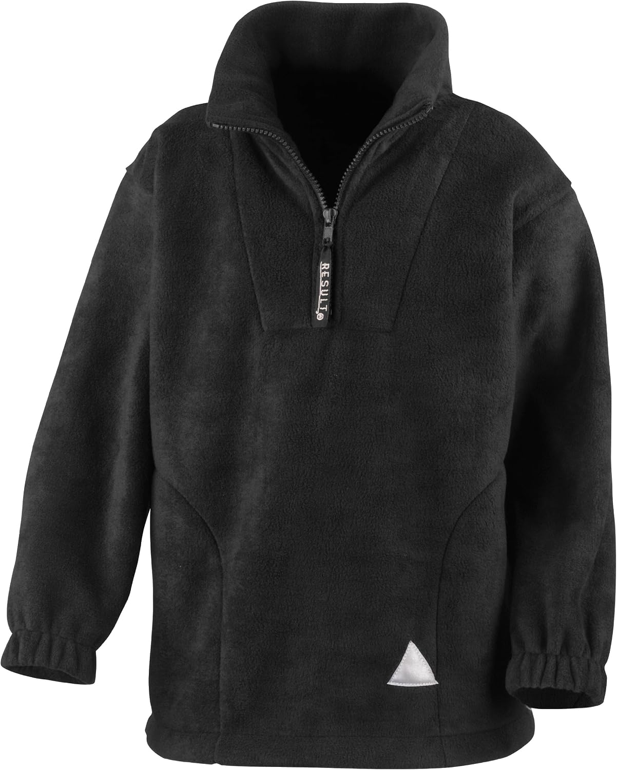 Result Childrens Unlined Active 1/4 Zip Anti Pilling Fleece Top (8/10) (Black)