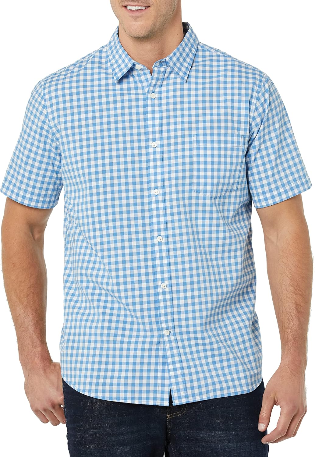 Amazon Essentials Men's Slim-Fit Short-Sleeve Poplin Shirt - Image 4