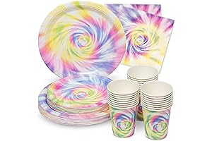Pastel Tie Dye Birthday Decorations