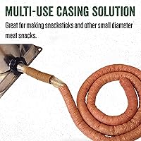Vista 3 de LEM Products tripa artificial ahumada comestible a base de colágeno, 19mm